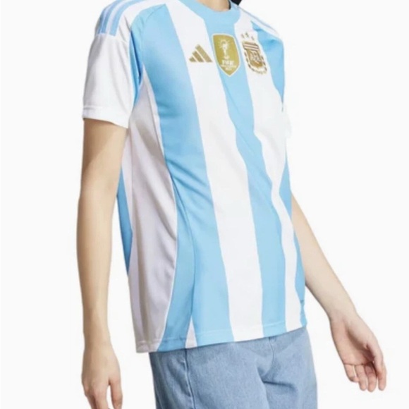Adidas Women's Sz S Argentina 2022 Jersey Soccer Blue White IP8386 - Picture 2 of 12